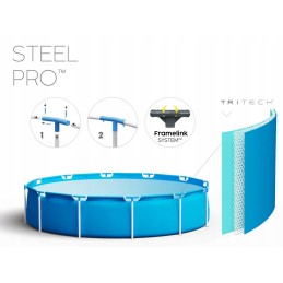 Sodo karkasinis baseinas 366x76cm, siurblys, filtras, pro