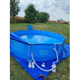 Didelio rėmo sodo baseinas 305x76cm rinkinys 17in1 nemokamas modelis 2024