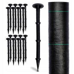 Agrotekstilė / agrotekstilė piktžolėms, kilimėlis nuo piktžolių 1,1 x 50 m smeigtukai 50 vnt.