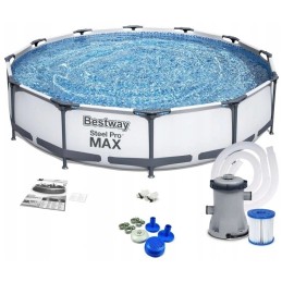 Bestway 56416 baseino 366x76cm chloro filtro siurblys