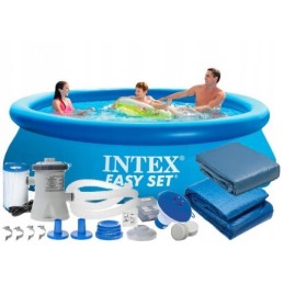12in1 baseino intex 366x76cm 28132 siurblio dangtis chlo