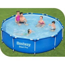 Plieninis sodo baseinas 305x76 su Bestway siurbliu