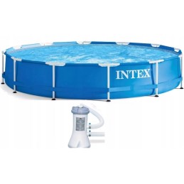 Intex metalinio karkaso vandens šildytuvas 366x76cm