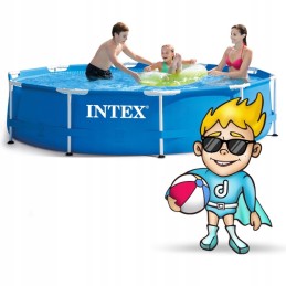 Intex apvalaus rėmo baseinas 305 x 305 x 76cm 9in1 rinkinys