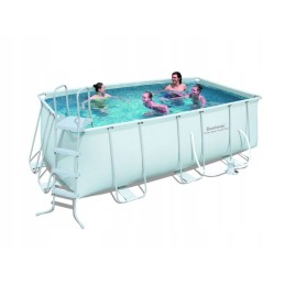 Dėlionės galios plieno karkaso baseinas 412x201x122cm