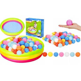 Baseinas vaikams, mažyliams, pripučiami kamuoliai, 100 kamuoliukų