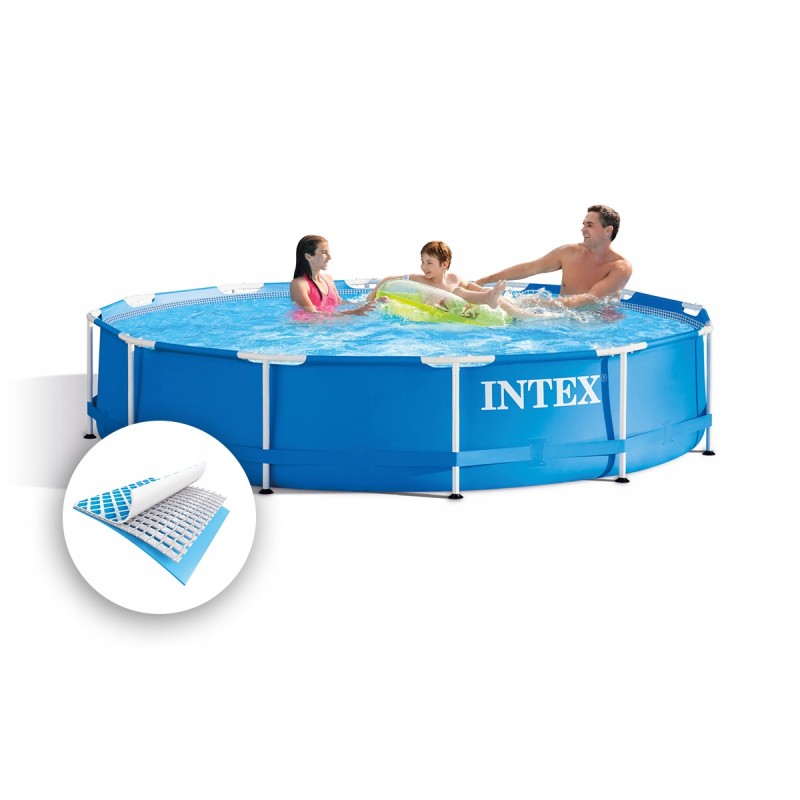 Apvalus sodo rėmo baseinas 366x76cm intex