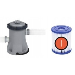 Bestway plieno pro max baseinas 366x76 su siurbliu 56416