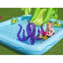 Baseinas žaidimų aikštelė čiuožykla irklavimo baseinas vaikams akvariumas bestway 239x206cm
