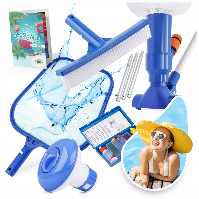 Baseino valymo rinkinys baseino dulkių siurblio tinklelio valymo lazdelė