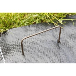 ✨ metaliniai kaiščiai agrotekstilei, agrotekstilei ir geotekstilei tvirtinti, modelis 'u' 15cm kmu500r - (500 vnt.)