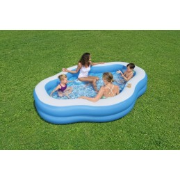 Pripučiamas šeimos baseinas 270x198x51cm bestway langas 2 pripučiamos sėdynės