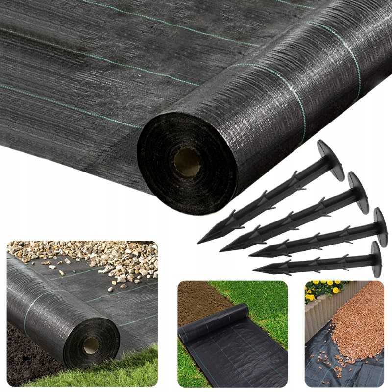 Agrotkanina heva kilimėlis nuo piktžolių ritinys 1,1x50m, svoris 90g/m2