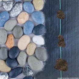 Agrotkanina heva kilimėlis nuo piktžolių ritinys 1,1x50m, svoris 90g/m2