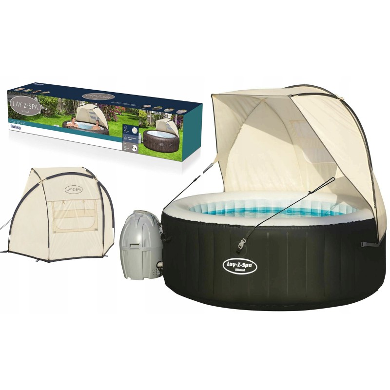 ✔️ Bestway lay-z-spa dengiamoji palapinė