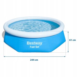 Išplėtimo baseinas 244 x 61 cm bestway 57265