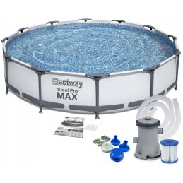 Didelio apvalaus rėmo baseino bestway 366 x 76 cm siurblio filtro modelis 2024 m