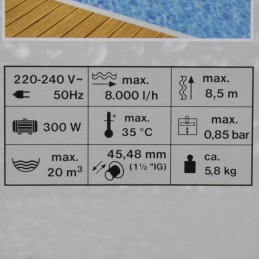 Baseino siurblys baseino smėlio filtrui 8000l val