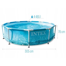 Plieninis sodo baseinas 305x76 su intex pompa