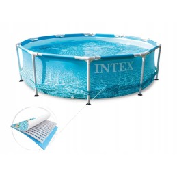 Plieninis sodo baseinas 305x76 su intex pompa