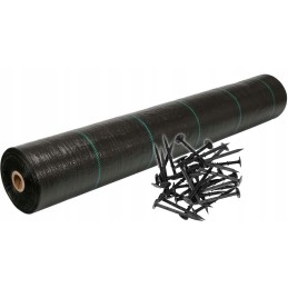 Agrotekstilė 70 g - 1,6x50 m + agrotekstilės kaiščiai