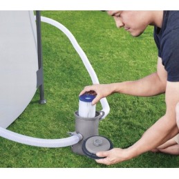 Sodo rėmo baseinas 305x76 bestway 9in1 filtro siurblio filtras