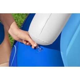 Stačiakampis pripučiamas baseinas su stogu, 213 x 155 x 132 cm, didelis sodas