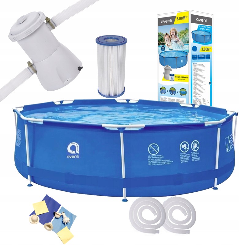 Avenli apvalaus rėmo baseinas 300 x 300 cm