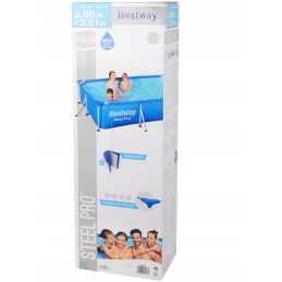 Bestway stačiakampio rėmo baseinas 300 x 201 cm
