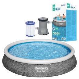 Sodo baseinas 3 viename išplėtimas 396x84 bestway 57376