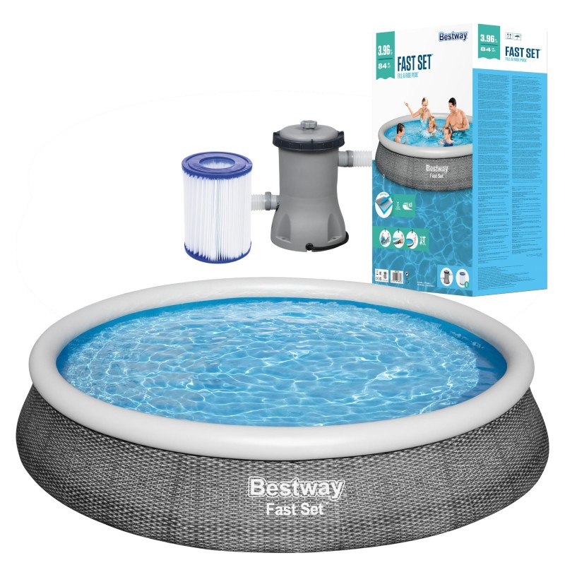 Sodo baseinas 3 viename išplėtimas 396x84 bestway 57376