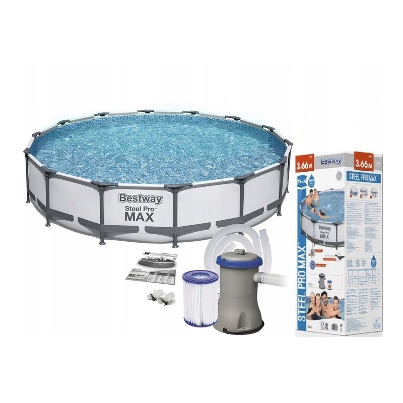 Karkasinis baseinas 366x76cm pro max bestway 56416 7in1