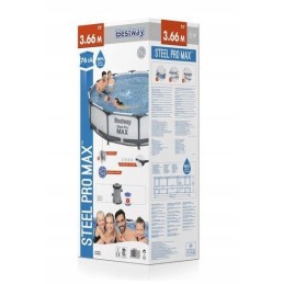 Sodo karkasinis baseinas su pompa 366x76cm 56416