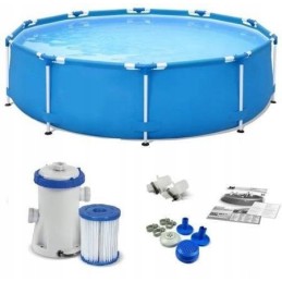 Karkasinis baseinas su pompa 366x76cm bestway