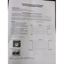 Saulės kolektorius, baseino vandens šildytuvas, 3m2