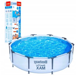 Apvalaus rėmo sodo baseinas 305x76cm plieninis pro max 4678l patvarus