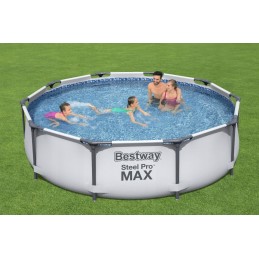 Apvalaus rėmo sodo baseinas 305x76cm plieninis pro max 4678l patvarus