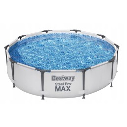 Apvalaus rėmo sodo baseinas 305x76cm plieninis pro max 4678l patvarus