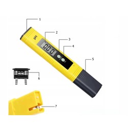 305 cm plieninio baseino cheminis plūdinis pH testeris 4in1