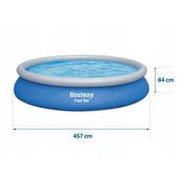 Paplašināšanas dārza baseins 457x84 bestway sūknis 9in1