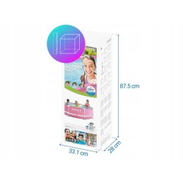 Plieninis sodo baseinas 244x76 su intex 28292 siurbliu