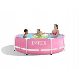 Plieninis sodo baseinas 244x76 su intex 28292 siurbliu