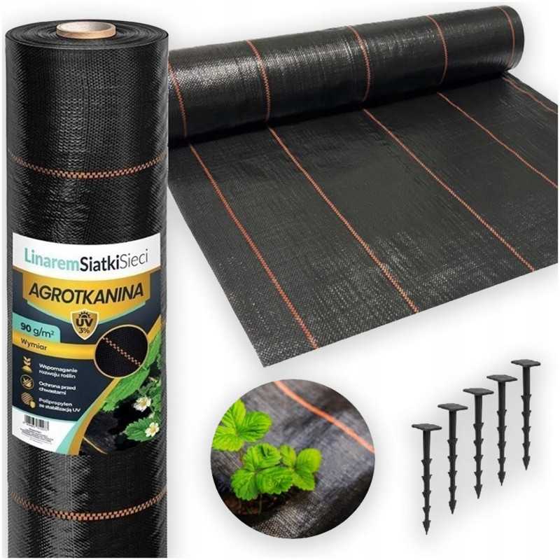 Agrotaudinis 90g 1 1x50 juodas augmeninis audinys uv 3 be piktžolių ir dieglių