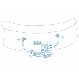 Baseino kasetinis kasetinis siurblys, baseino filtras 9463 lh bestway 58391 modelis 2024
