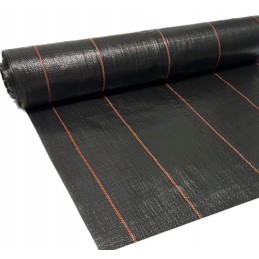 Žemės ūkio audinys mulčiavimas nuo piktžolių 1 1x50m 90g juoda uv 3 90 g m2