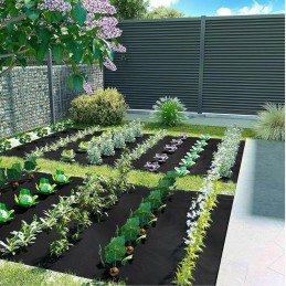 Tvirtas agrarinis audinys 0,8x100m sodo kilimėlis 90g/m²