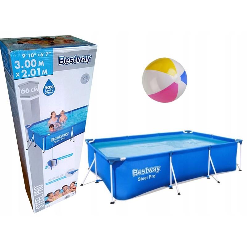 Bestway karkasinis sodo baseinas intex 3x2 m