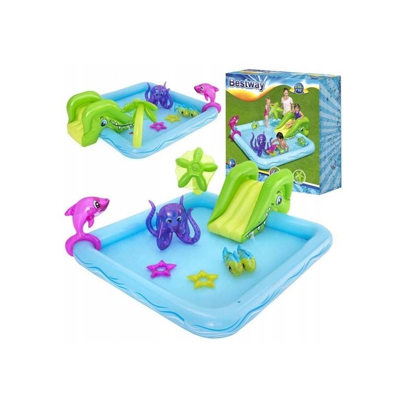 Bestway stačiakampis pripučiamas baseinas 239 x 206 cm