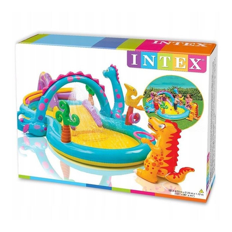 Vandens žaidimų aikštelė baseinas dinozaurai intex