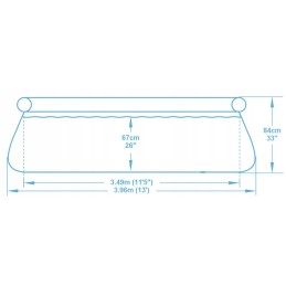 Sodo baseinas 3 viename išplėtimas 396x84 bestway 57376
